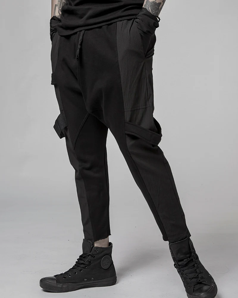 Patchwork Cargo Jeans - Image 5