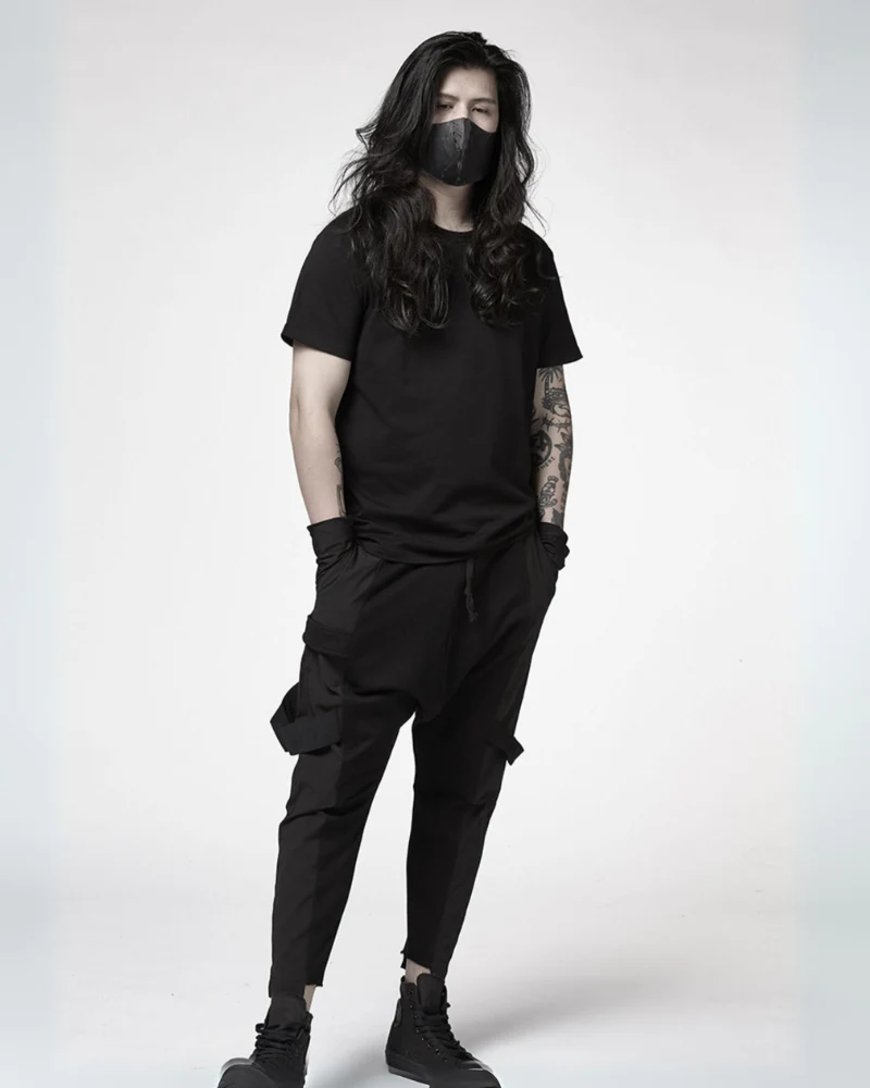 Patchwork Cargo Jeans - Image 7