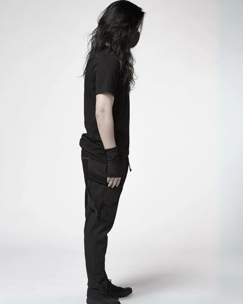 Patchwork Cargo Jeans - Image 8
