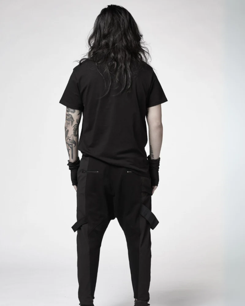 Patchwork Cargo Jeans - Image 9
