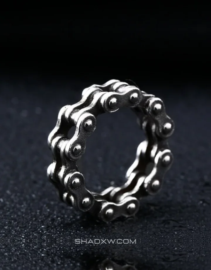 Silver Chain Ring - Image 2