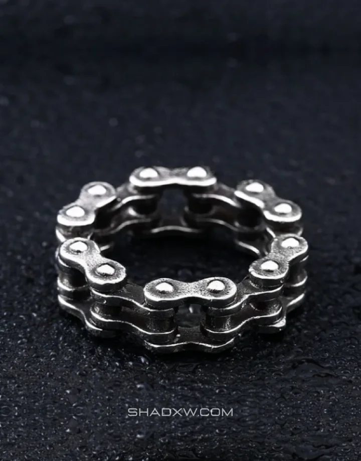 Silver Chain Ring - Image 3