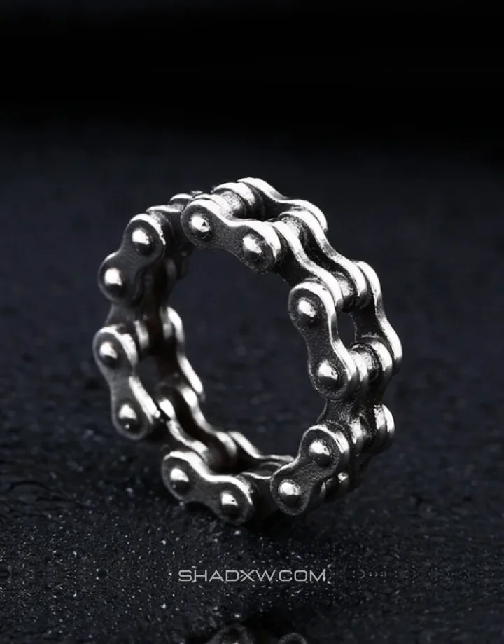 Silver Chain Ring - Image 4