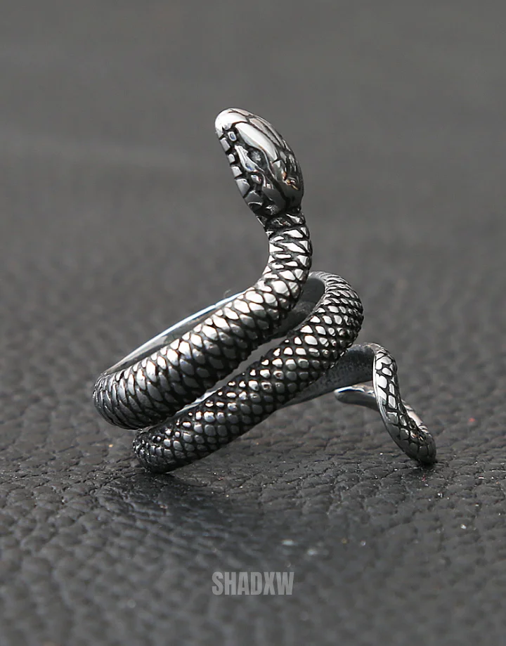 Silver Snake Ring - Image 3