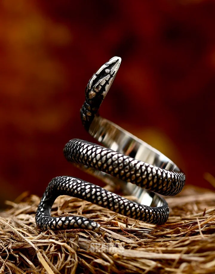 Silver Snake Ring - Image 5