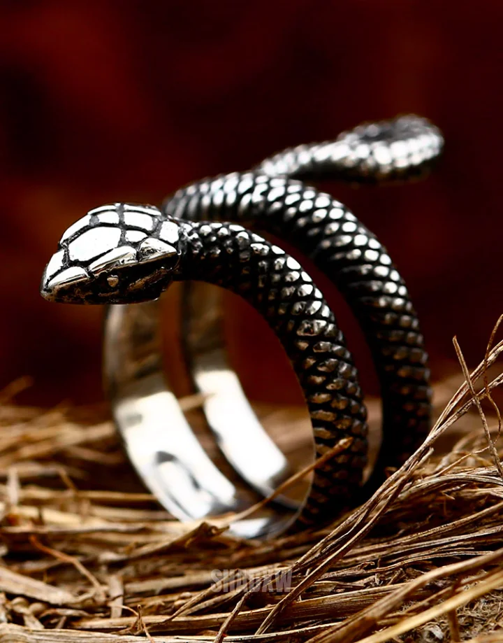 Silver Snake Ring - Image 6