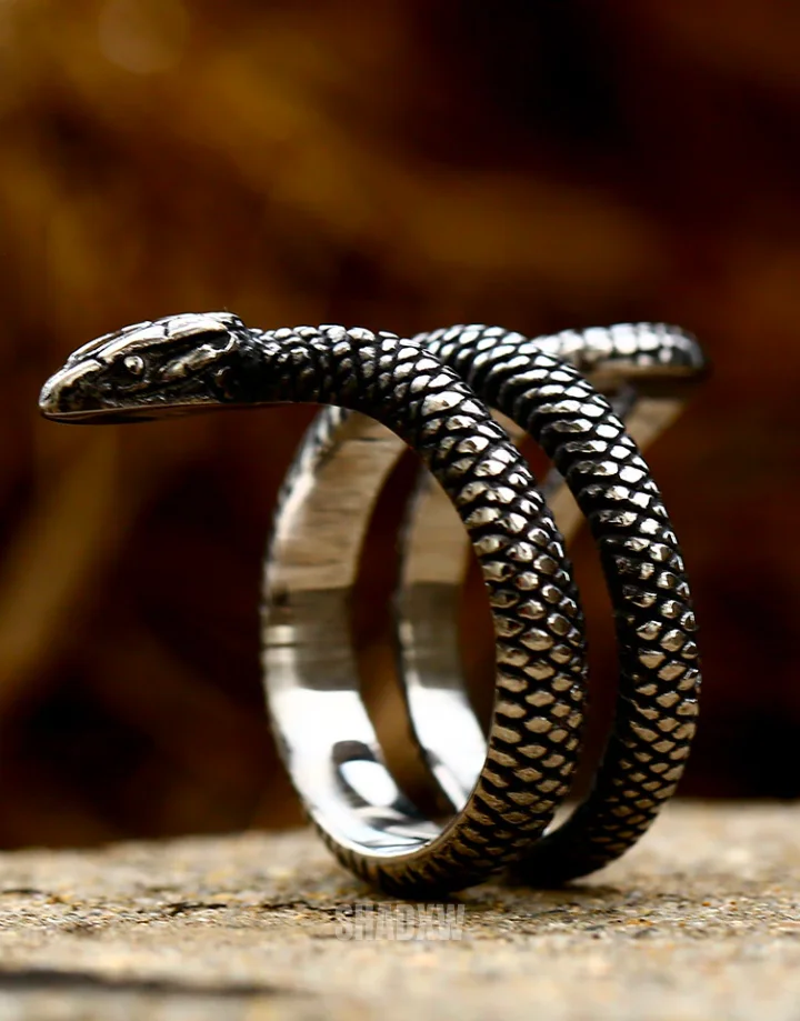 Silver Snake Ring - Image 7