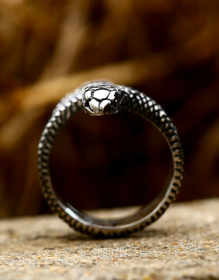 Silver Snake Ring - Image 8