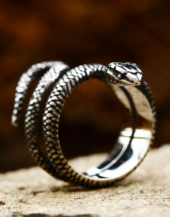 Silver Snake Ring - Image 9