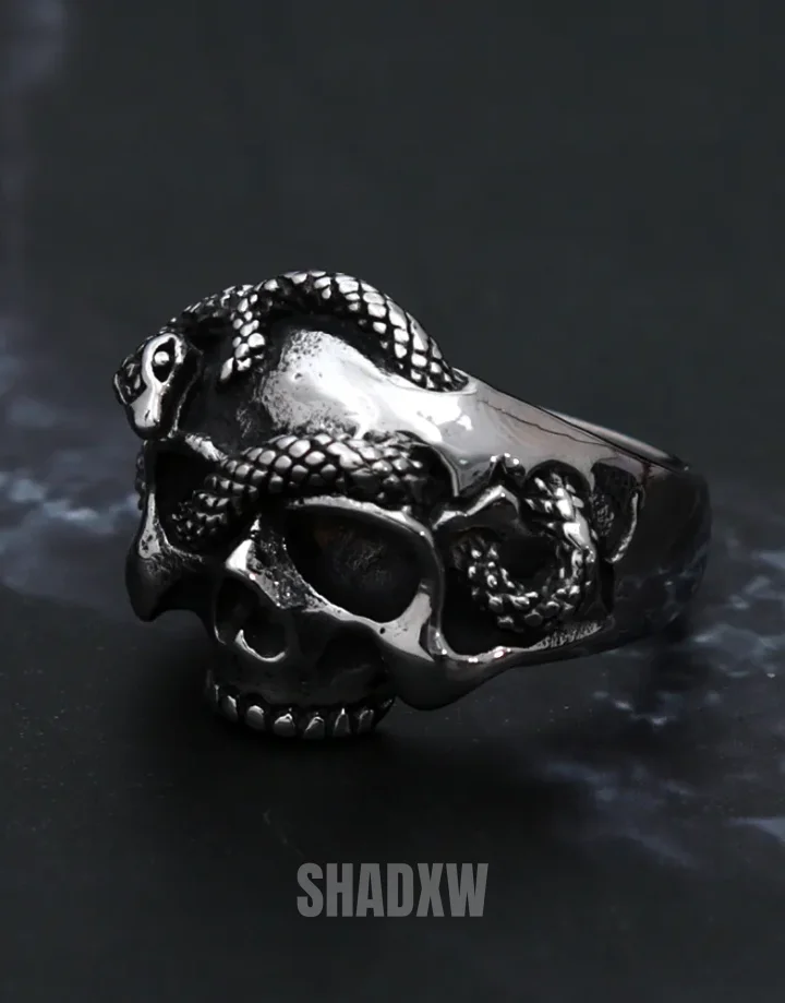 Skull Snake Ring - Image 4