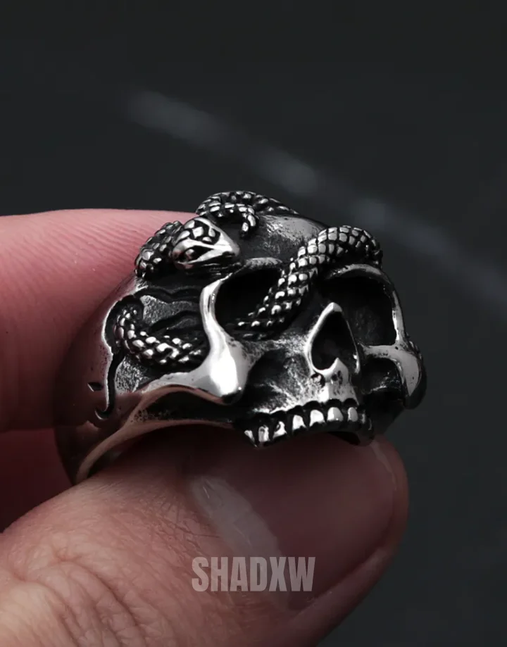 Skull Snake Ring - Image 6