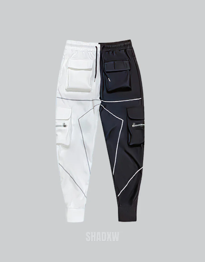 Streetwear Black and White Pants - Image 2
