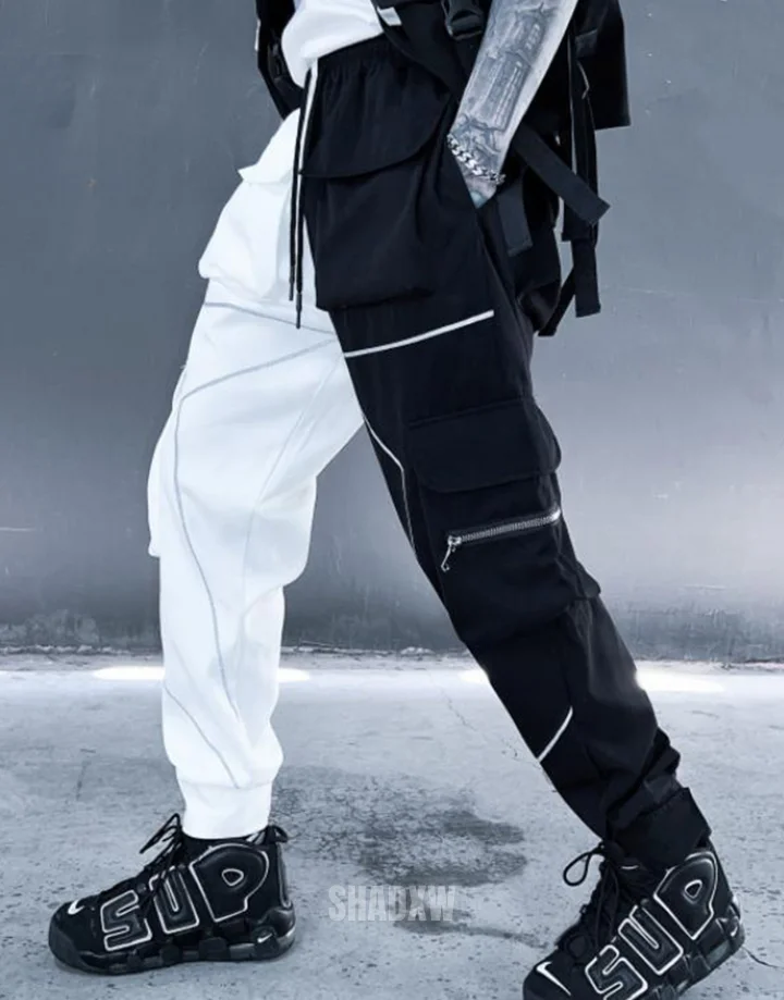 Streetwear Black and White Pants - Image 3