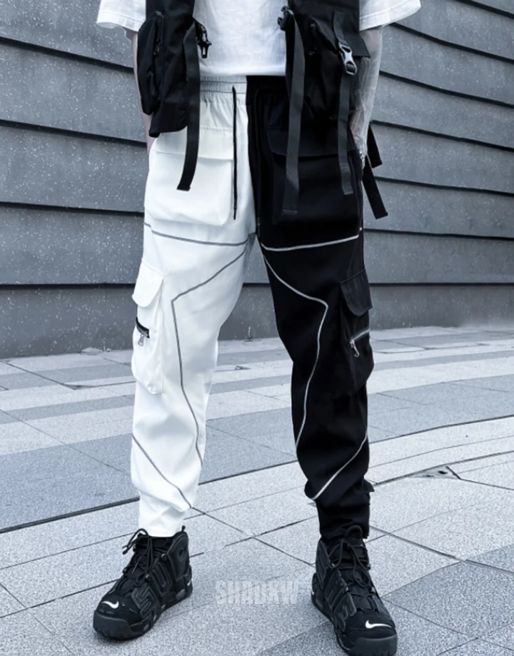 Streetwear Black and White Pants - Image 4