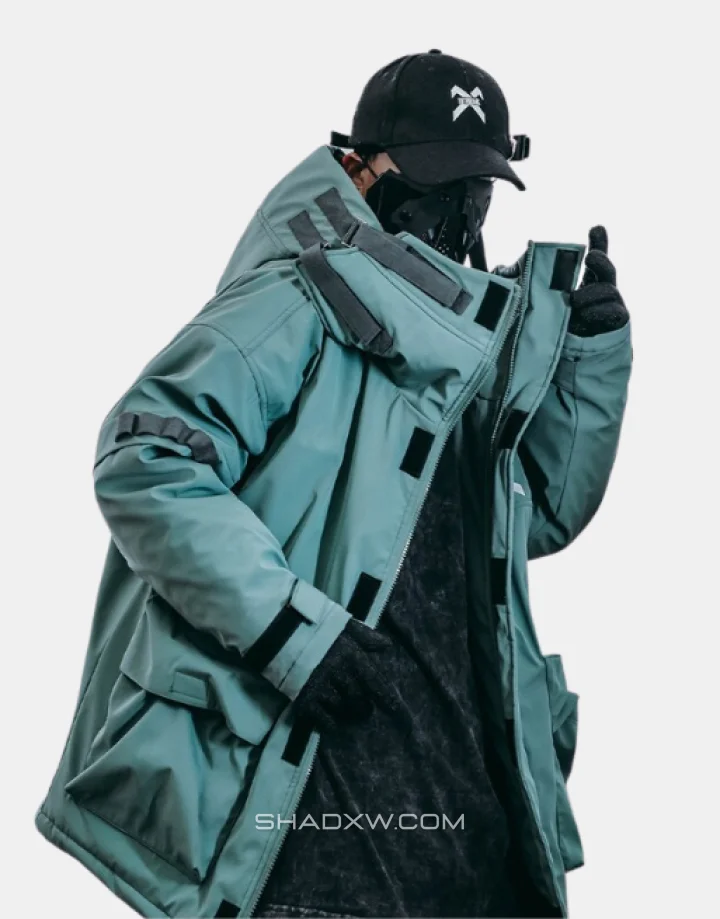 Techwear green bomber - Image 2