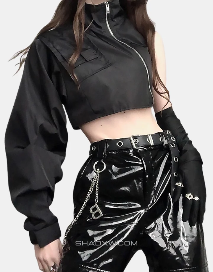 Techwear One Sleeve Jacket - Image 2