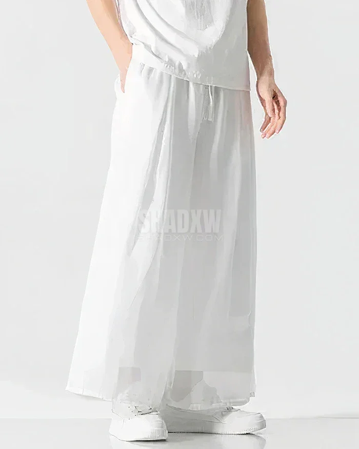 White Hakama Pants - Image 6