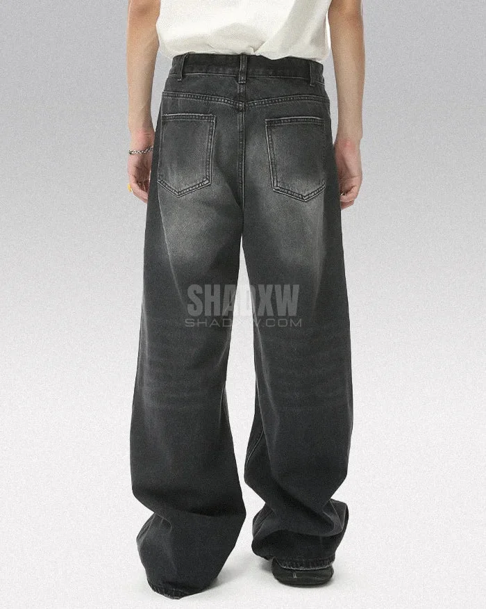 Y2K Black Distressed Jeans - Image 2