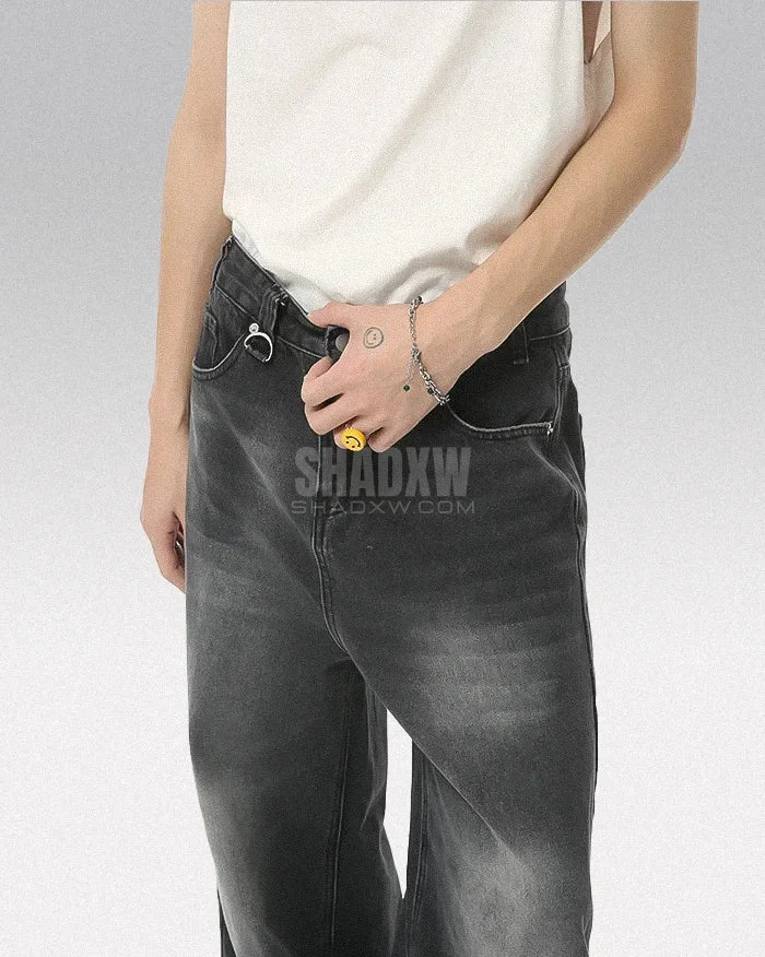 Y2K Black Distressed Jeans - Image 3