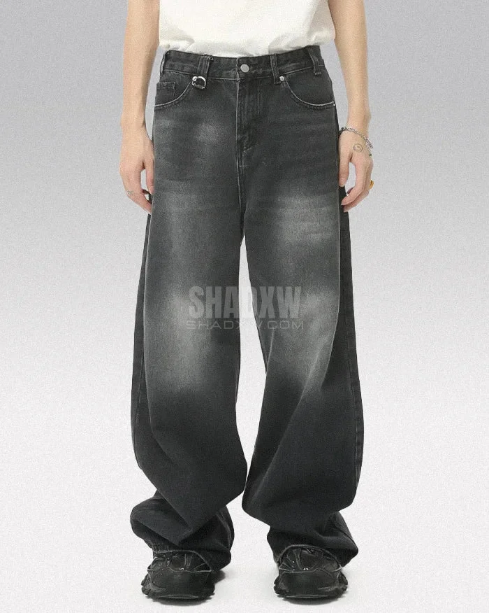 Y2K Black Distressed Jeans - Image 5