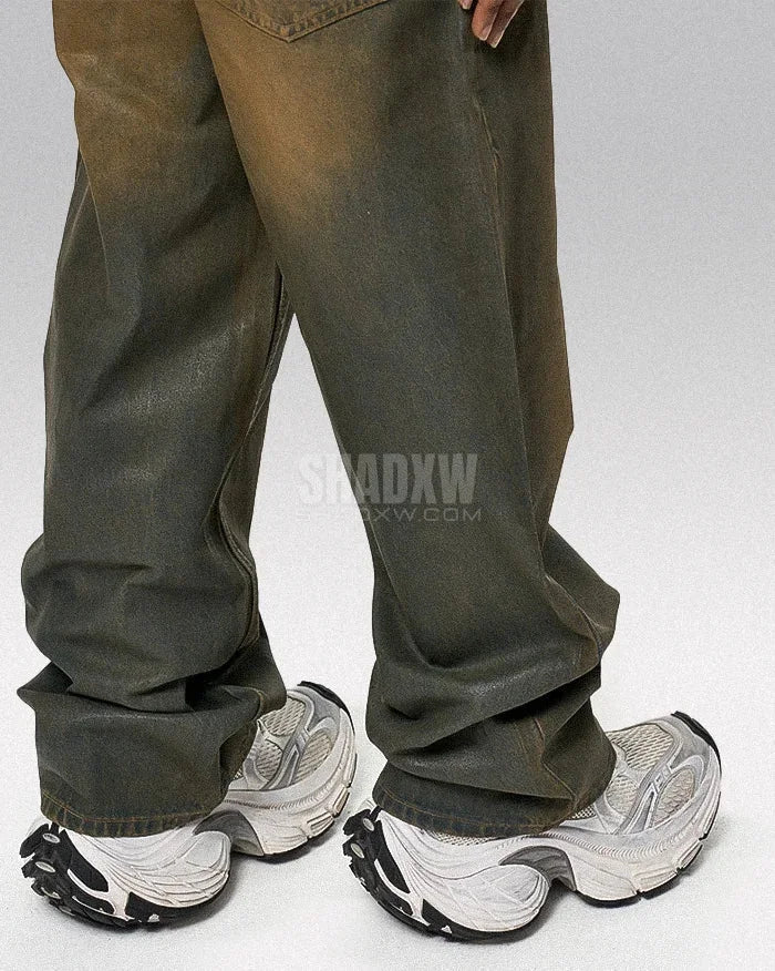 Y2K Wax Coated Jeans - Image 6