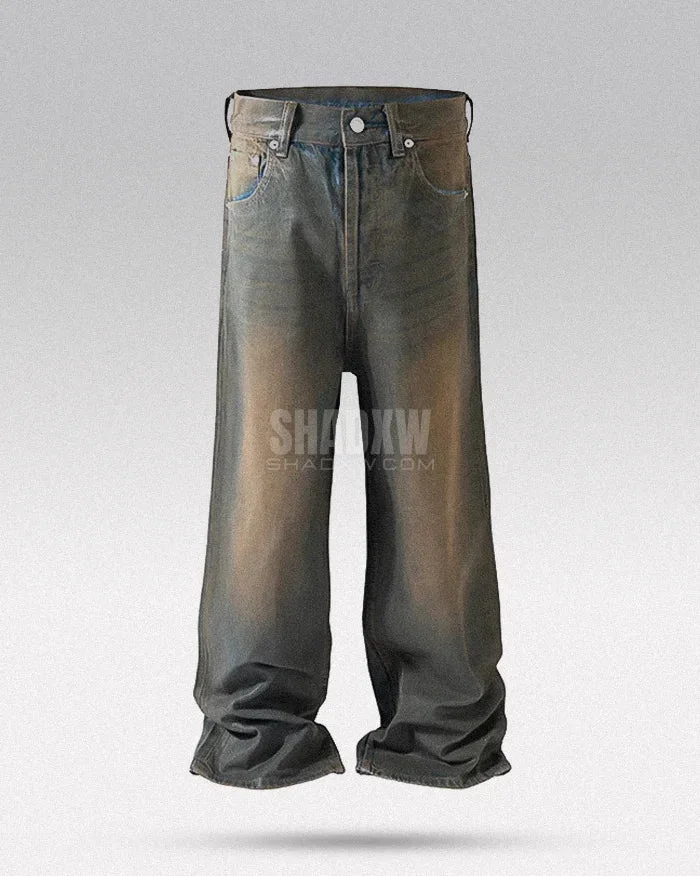 Y2K Wax Coated Jeans - Image 8